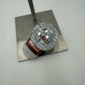 Bath & Body Works Musical Silver Mirror Ball hand sanitizer holder